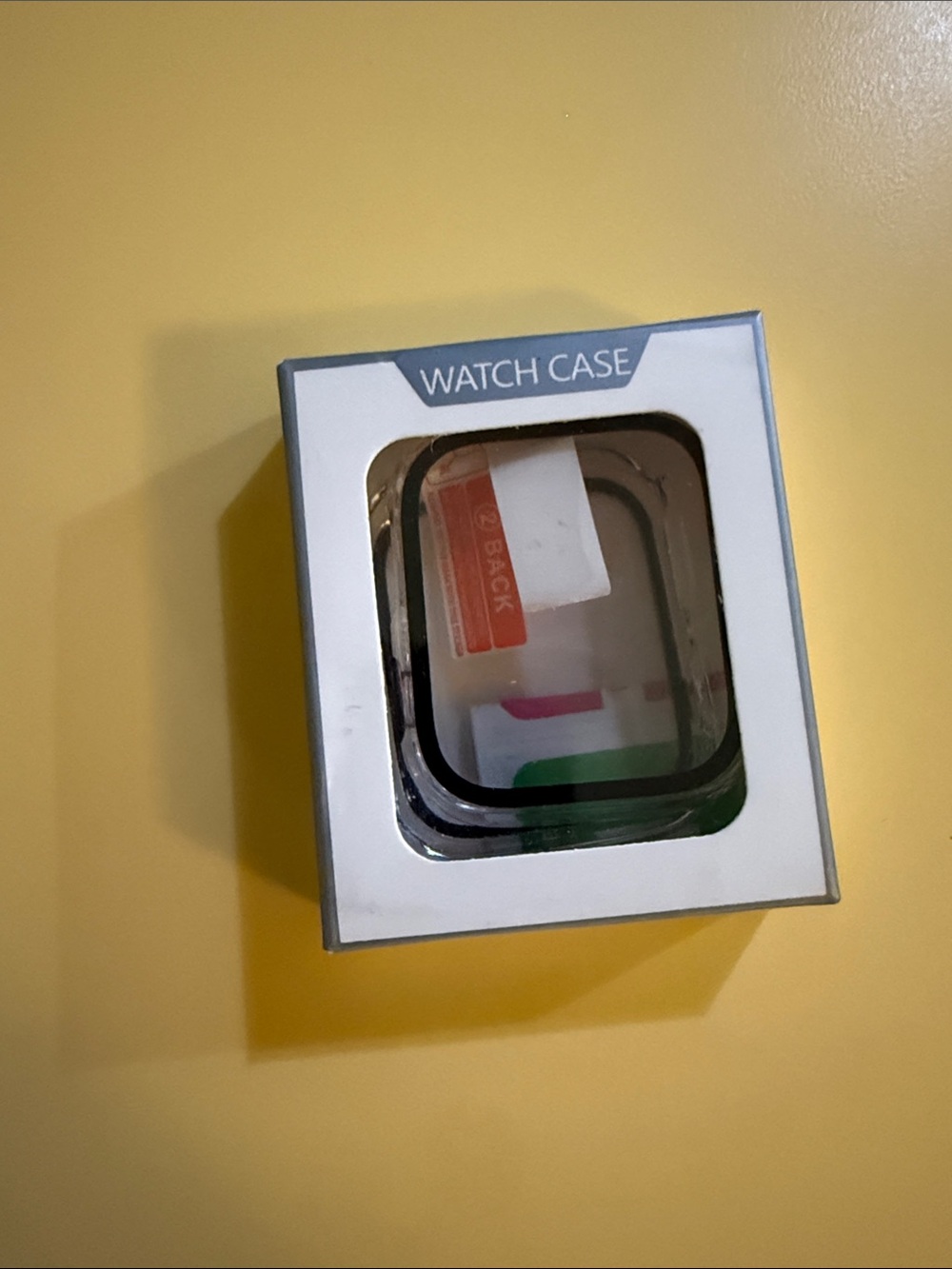 Clear Protective Watch Case Cover - Black Trim 2 pack new